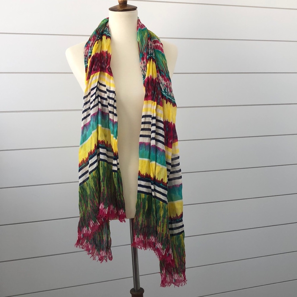 BCBG colorful spring lightweight scarf